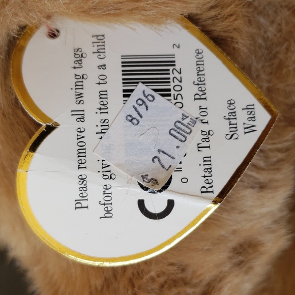 NWT Dumpling 🐻 Ty Vintage Classic Plush Teddy Bear 🧸 Collectible, PVC pellets - Picture 6 of 11